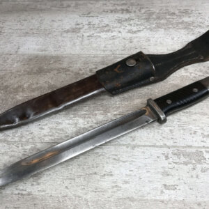 WWII GERMAN K98 BAYONET & METAL SCABBARD/FROG #2210042-PF