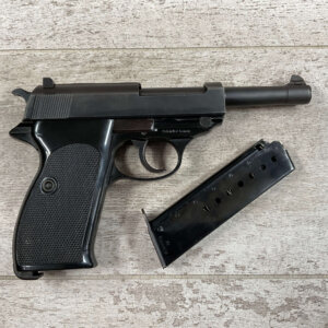 WALTHER COMMERCIAL P38 PISTOL, RARE SINGLE ROLL MARK 9MM #3-03140-PF