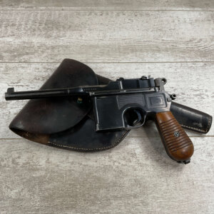 MAUSER 1932 COMMERCIAL 7.63MM C96 BROOMHANDLE PISTOL RIG #3-08107-BDH