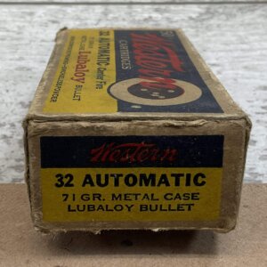 WESTERN 32 AUTOMATIC 71 GRAIN LUBALOY METAL CASE BULLET VINTAGE QTY 34 #3-08708-BDH