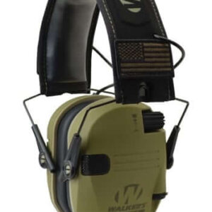 WALKER'S RAZOR SLIM ELECTRONIC MUFF PATRIOT SERIES OLIVE DRAB GREEN #4-02044-PF