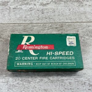 REMINGTON HI-SPEED 22-250 REM. 55 GRN PTD SP AMMO, FULL BOX #4-06089-BL