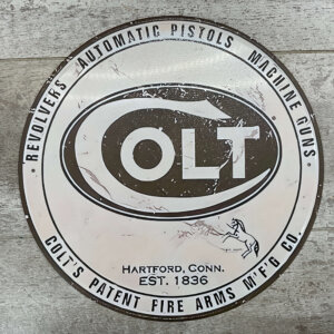COLT TIN SIGN #4-07616-PF