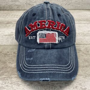 VINTAGE 'AMERICA EST. 1776' HAT #4-08604-PF