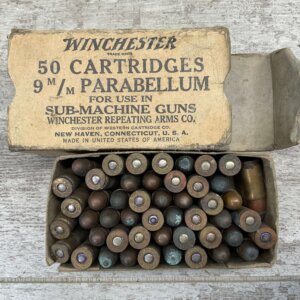 WINCHESTER 9MM PARABELLUM, VINTAGE, FULL BOX #4-11630-RS
