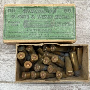 WINCHESTER .38 S&W SPECIAL, 158 GR. LEAD, VINTAGE, QTY 23 #4-11636-RS
