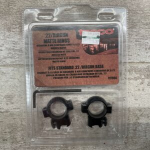 TASCO .22/AIRGUN MATTE SCOPE RINGS #5-01047-PF