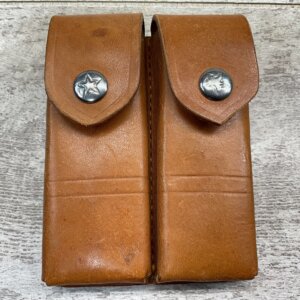 CHINESE MILITARY C96 BROOMHANDLE AMMO DOUBLE STRIPPER POUCH #5-06082-PF