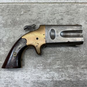 AMERICAN ARMS CO. .41RF DOUBLE BARREL O/U PIVOT DERRINGER, ANTIQUE #5-05917-AG