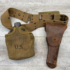 ORIGINAL U.S. MILITARY WWII OFFICER M1936 PISTOL BELT #5-06148-PF
