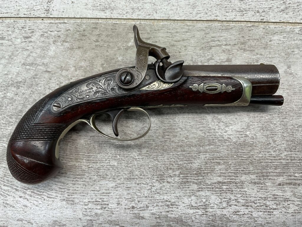 DERINGER PHILADELPHIA .45 CAL PERCUSSION PISTOL, ANTIQUE #5-05948