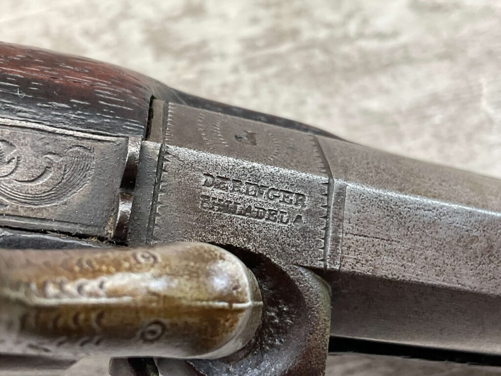 DERINGER PHILADELPHIA .45 CAL PERCUSSION PISTOL, ANTIQUE #5-05948