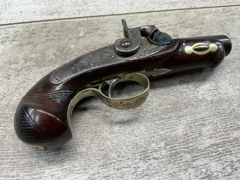 DERINGER PHILADELPHIA .40CAL DERINGER PERCUSSION PISTOL, ANITIQUE #5-05943