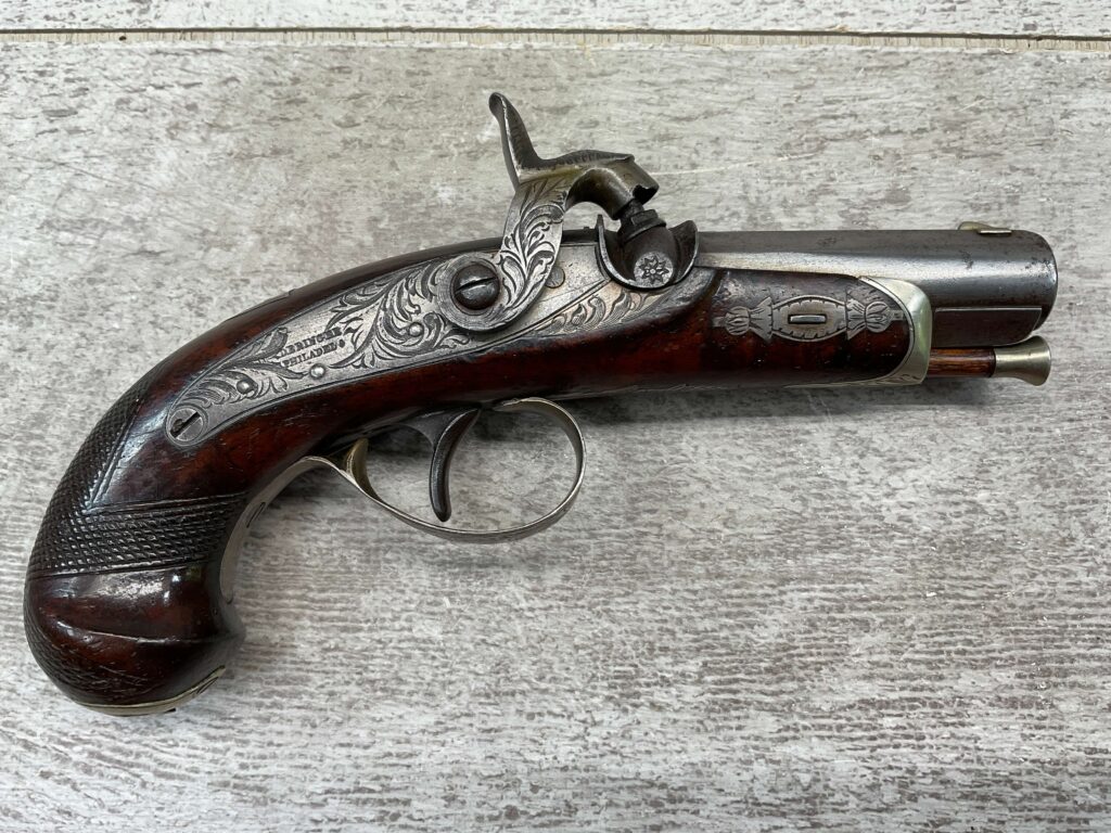 DERINGER PHILADELPHIA .42 CAL PERCUSSION PISTOL, ANTIQUE #5-05947