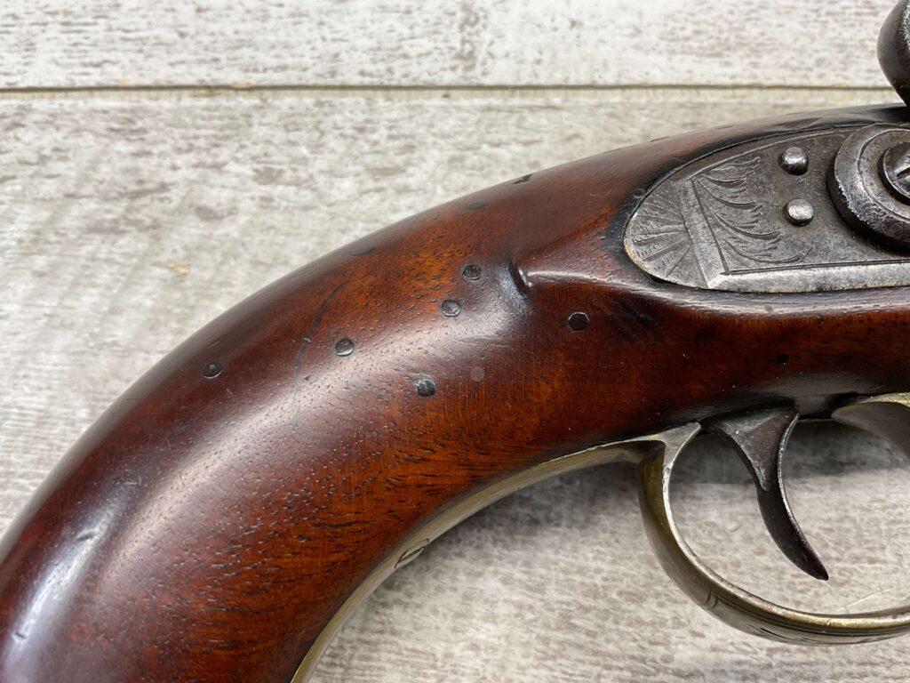 FROST & SONS FLINTLOCK .65CAL PISTOL, ANTIQUE #5-05952