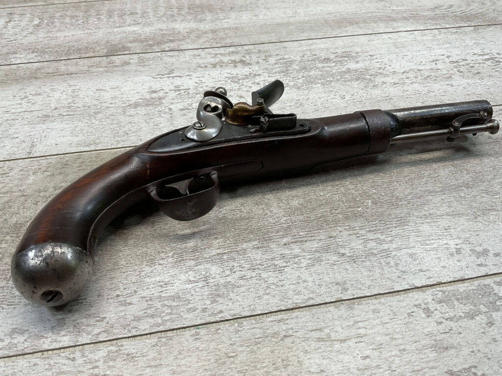 U.S. A. JOHNSON 1837 MILITARY FLINTLOCK .54 CAL PISTOL, ANTIQUE #5-05958