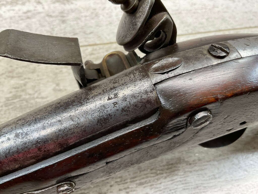 U.S. A. JOHNSON 1837 MILITARY FLINTLOCK .54 CAL PISTOL, ANTIQUE #5-05958