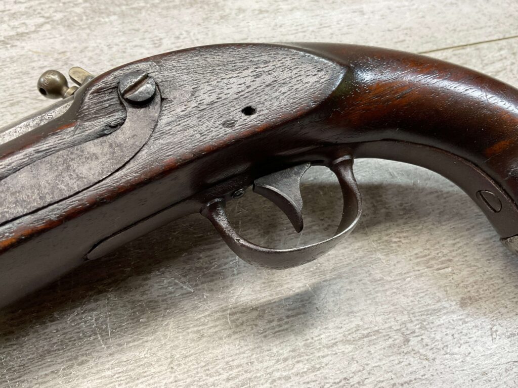 U.S. A. JOHNSON 1837 MILITARY FLINTLOCK .54 CAL PISTOL, ANTIQUE #5-05958