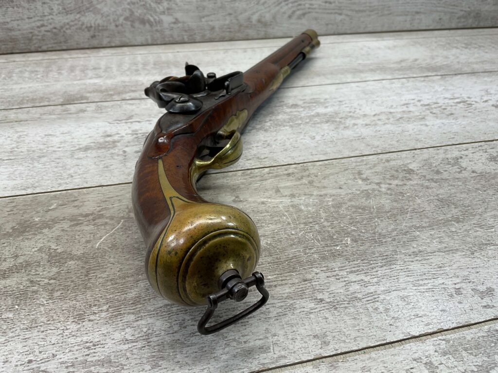 BRITISH BROWN BESS 1785 DRAGOON FLINTLOCK .75 CAL PISTOL, ANTIQUE #5-05959