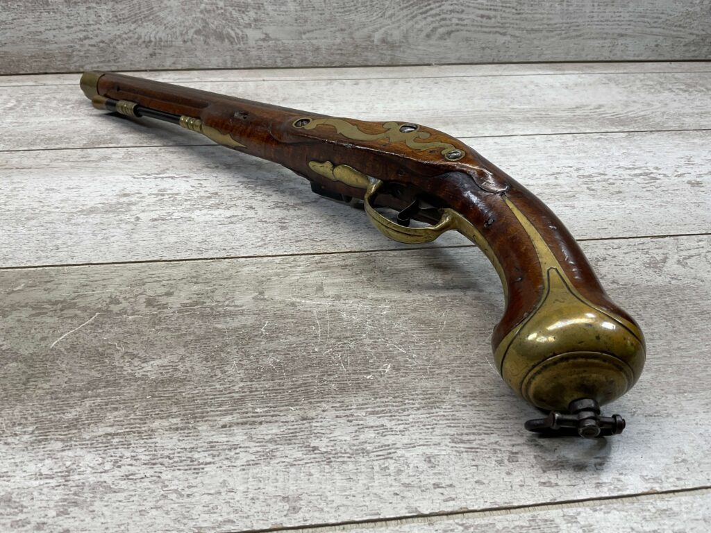BRITISH BROWN BESS 1785 DRAGOON FLINTLOCK .75 CAL PISTOL, ANTIQUE #5-05959