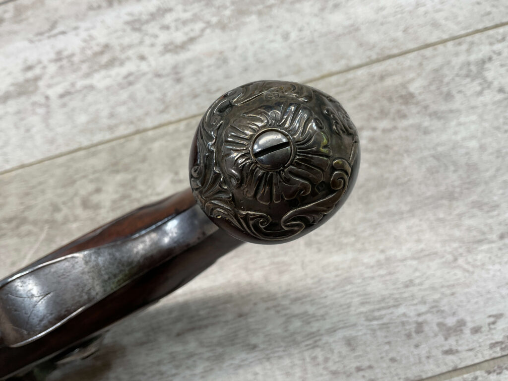 MORTIMER LONDON OVERCOAT FLINTLOCK .58 CAL PISTOL, ANTIQUE #5-05960