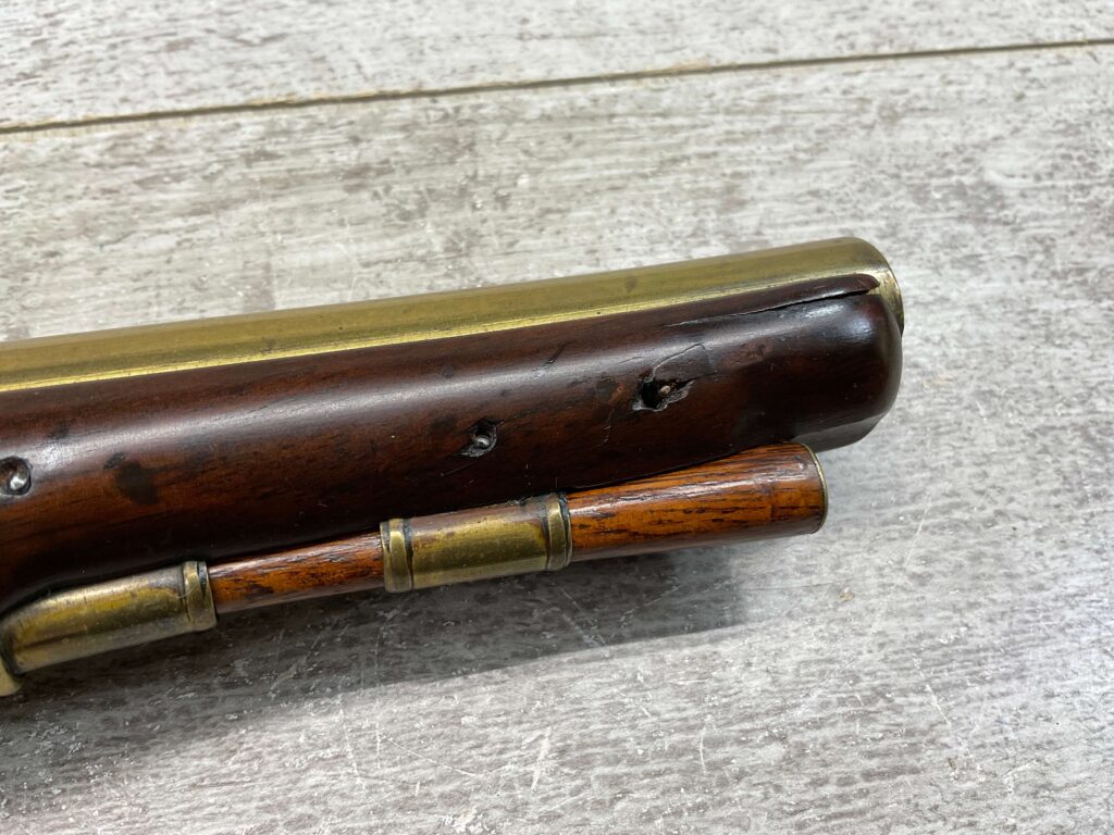 WHEELER ENGLISH FLINTLOCK .57 CAL PISTOL, ANTIQUE #5-05962
