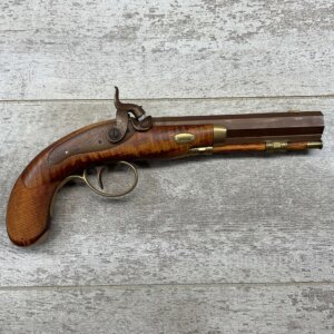 HOLMES BROTHER'S HANDMADE CUSTOM BLACK POWDER BELT PISTOL, ANTIQUE #3-08040-BDH