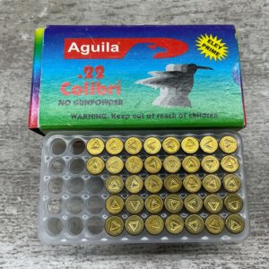 AGUILA .22 COLIBRI NO GUNPOWDER AMMO, QTY 37 #5-06700-PB