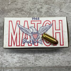 REMINGTON 1965/1966 .45 MATCH M1911 BALL AMMO, FULL BOX, VINTAGE #5-03449-BA