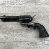 Antique revolver gun on weathered wooden surface, vintage firearm, collectible weapon, historical gun, black metal revolver, firearm history, collector's item, historical shooting weapon, gun enthusiasts, vintage weapon collection.