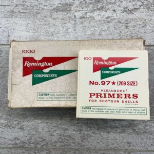 REMINGTON COMPONENTS NO. 97 209 SIZE KLEANBORE PRIMERS SHOT SHELL RELOADING VINTAGE, QTY 700 #3-08678-BDH