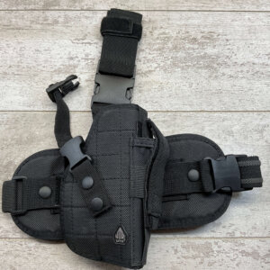 UTG LARGE FRAME AUTO HEAVY NYLON THIGH-RIDE HOLSTER #565