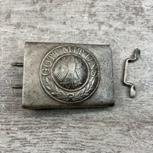 REICHSWEHR ENLISTED NAZI BELT BUCKLE, ADOPTED 1919, ORIGINAL, VG CONDITION #2-12025-JJ