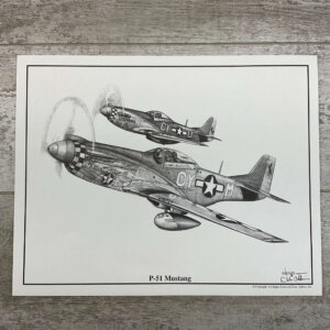 P-51 MUSTANG 11X14 PRINT #P51MUSTANG-25