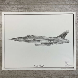 F-105 "THUD" 11X14 PRINT #F105THUD-25