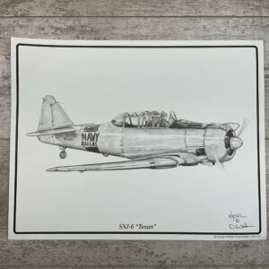 SNJ-6 "TEXAN" 11X14 PRINT #TEXAN25