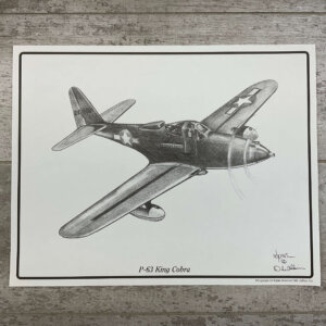 P-63 KING COBRA 11X14 PRINT #KINGCOBRA25