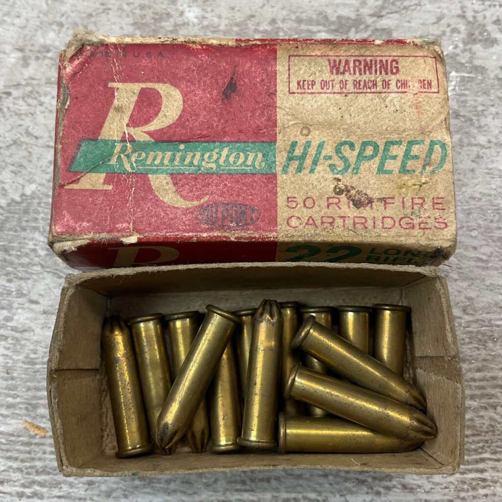 REMINGTON .HI-SPEED .22LR SHOT AMMO, KLEANBORE INDEX 9322, QTY 14, VINTAGE #5-08573-BDH