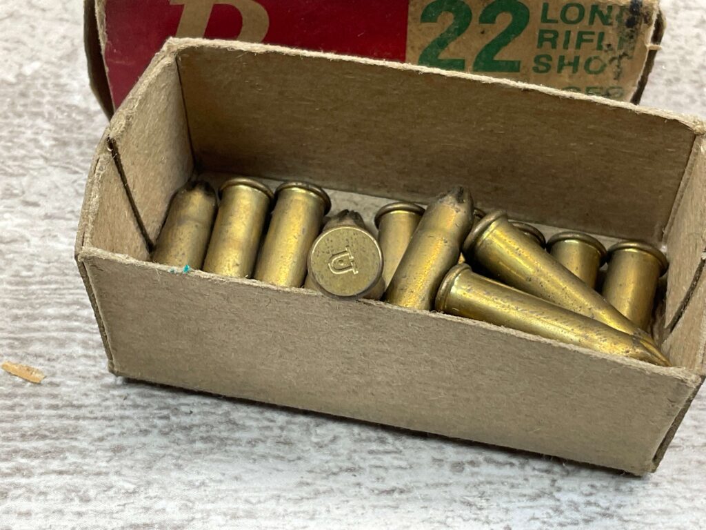 REMINGTON .HI-SPEED .22LR SHOT AMMO, KLEANBORE INDEX 9322, QTY 14, VINTAGE #5-08573-BDH