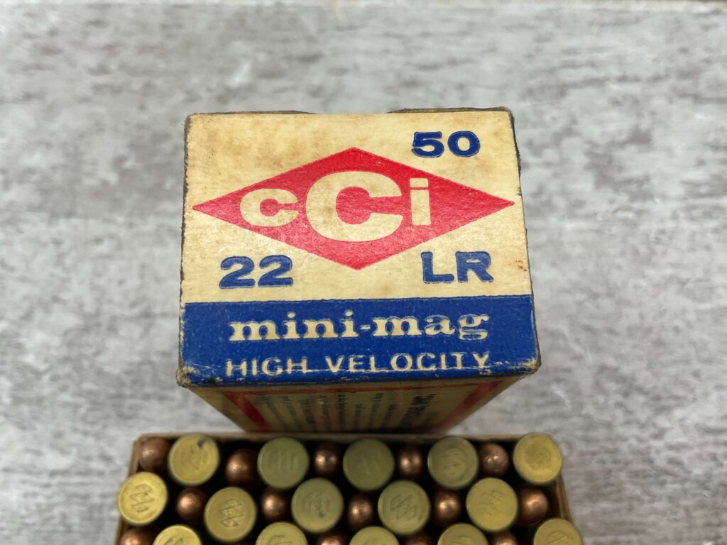CCI MINI-MAG .22LR HIGH VELOCITY AMMO, FULL BOX, VINTAGE #5-08579-BDH