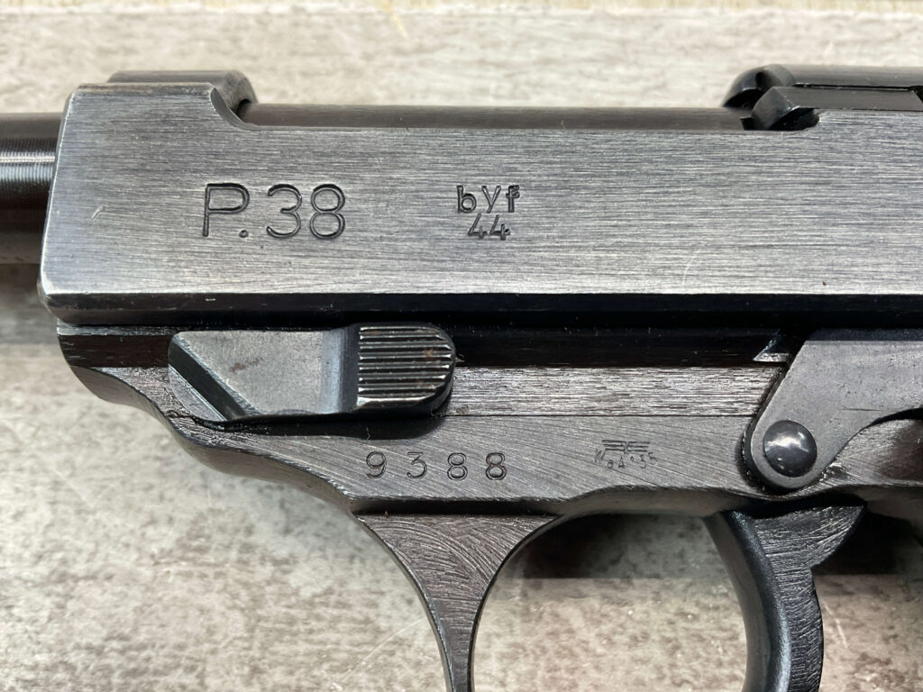 MAUSER byf 44 P38 9MM SEMI AUTO PISTOL RIG, MATCHING & MINTY