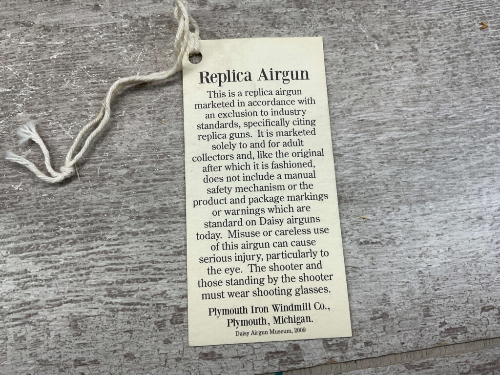 DAISY FIRST MODEL WIRESTOCK REPLICA AIR RIFLE, RARE & HIGHLY COLLECTIBLE #5-08571-BDH