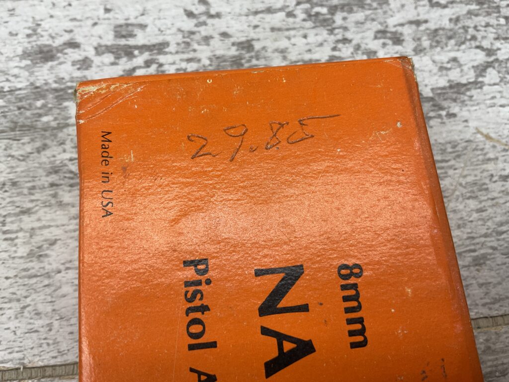 MIDWAY ARMS 8MM NAMBU AMMO, QTY 16, VINTAGE #5-08585-BDH