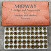 MIDWAY ARMS 8MM NAMBU AMMO SHELLS, FULL BOX, VINTAGE #5-08586-BDH
