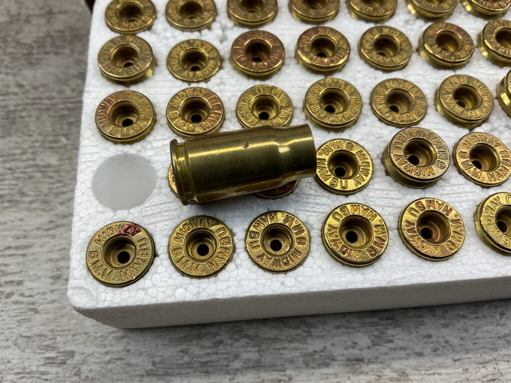 MIDWAY ARMS 8MM NAMBU AMMO SHELLS, FULL BOX, VINTAGE #5-08586-BDH