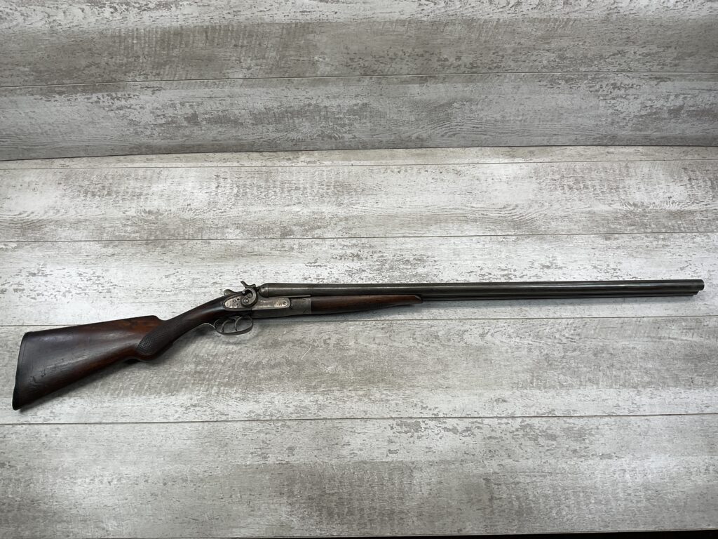 NR DAVIS & SONS 12GA SXS SHOTGUN W/EXPOSED HAMMERS, ANTIQUE #5-08915