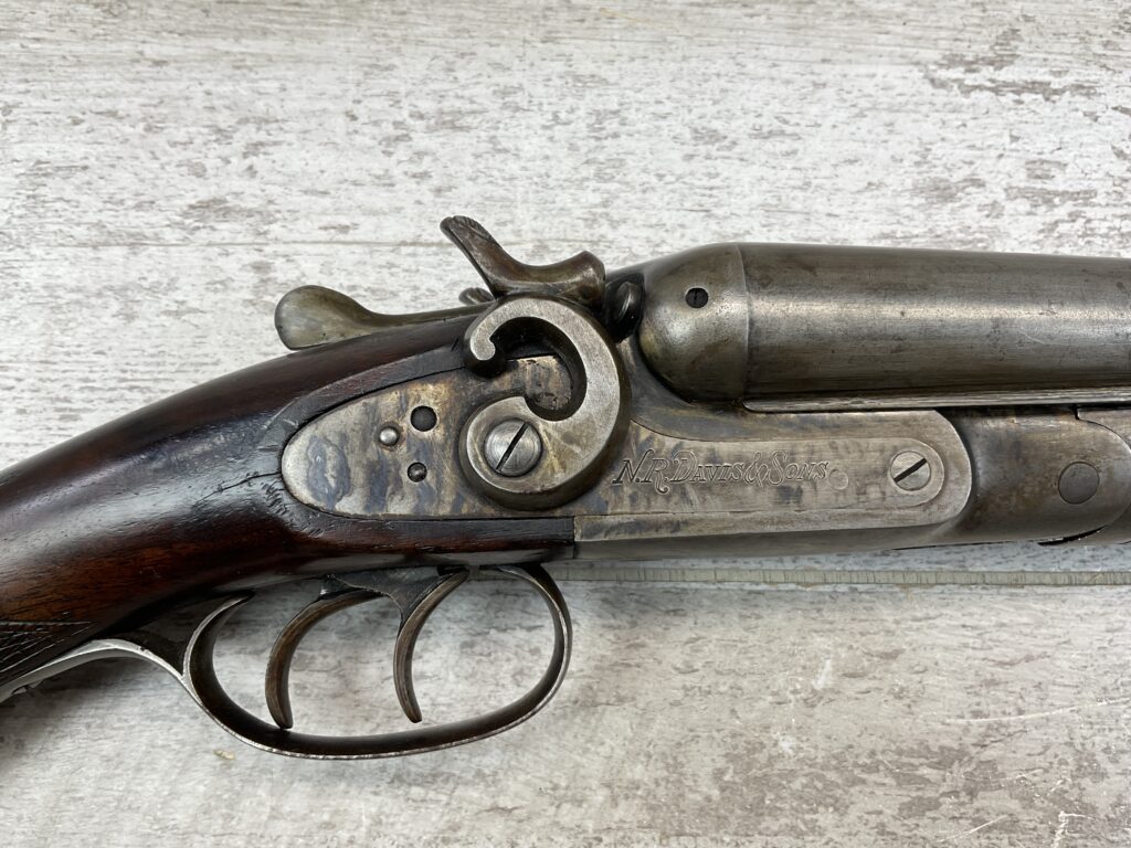 NR DAVIS & SONS 12GA SXS SHOTGUN W/EXPOSED HAMMERS, ANTIQUE #5-08915