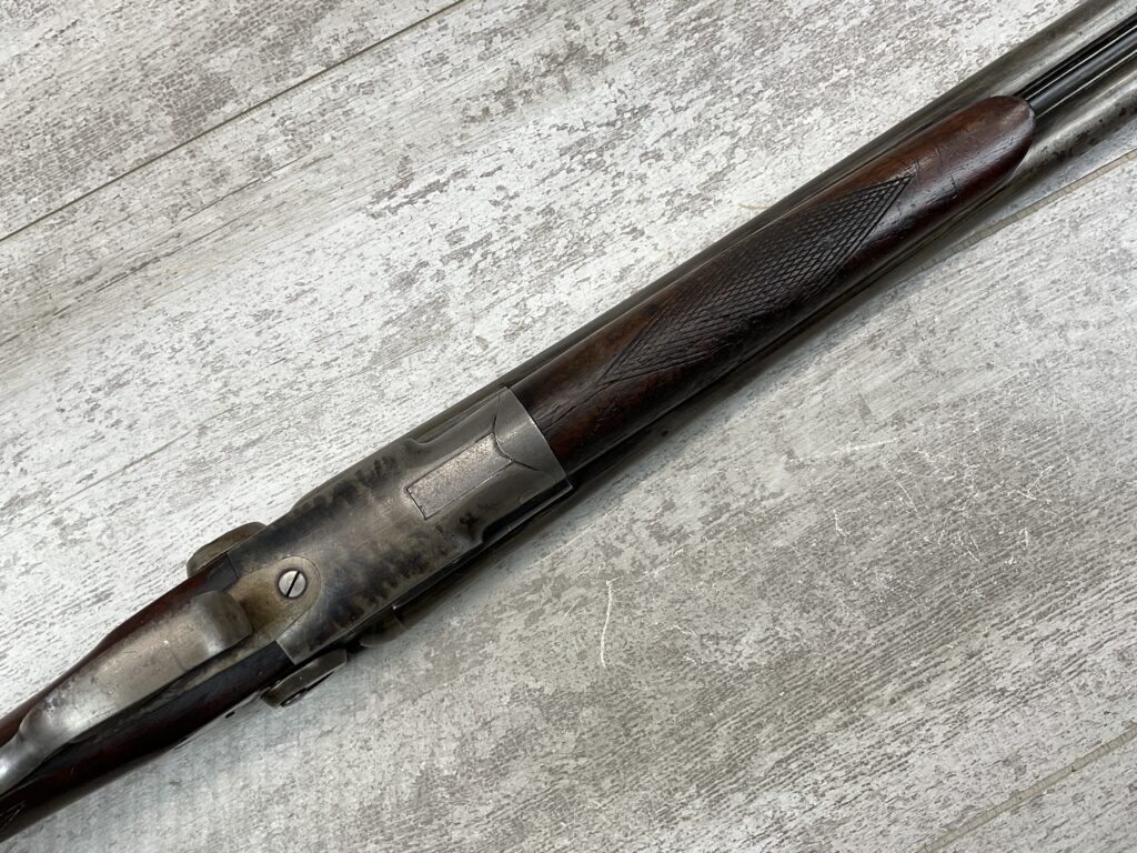 NR DAVIS & SONS 12GA SXS SHOTGUN W/EXPOSED HAMMERS, ANTIQUE #5-08915