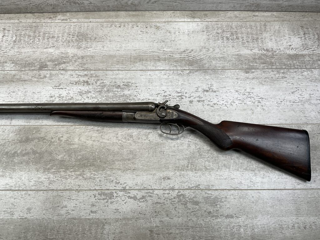 NR DAVIS & SONS 12GA SXS SHOTGUN W/EXPOSED HAMMERS, ANTIQUE #5-08915