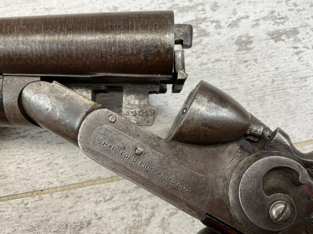 HARTFORD FIREARMS CO SXS 12GA EXPOSED HAMMERS SHOTGUN #5-08913